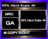 85% Hand Scale -M-