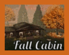 Fall Cabin Decorated