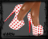 POLKA DOT PUMPS RED/WHIT
