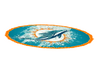 Miamidolphin floor rug