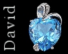 F Blue diamond Pendant