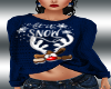 Let It Snow Reindeer Blu