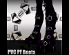 (M)~PVC PURPLE BOOTS