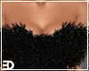 Black Fur Top Gown