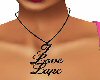 *F70 Black Lupe Necklace