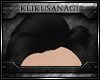 [K] Black Slick Hair