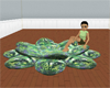 BB Emerald flower couch