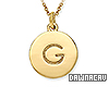 Initial "G" Gold Necklac
