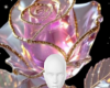 Glass roses sparkle bg