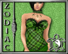 Green Plaid Corset dress