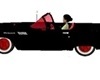 black/red bouncin car
