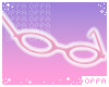 ♡ oval glasses | pink