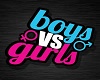 BOY vs GIRL Party Sign