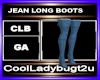 JEAN LONG BOOTS