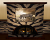 (V)Fireplace Zebra Brown