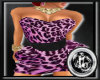 [C]Leopard Skin Dress{p}