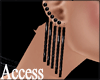 A. Fraser Black Earrings