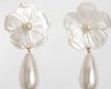 *JZ*white flower earring