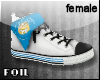 [F] HohoSmiley Shoes Blu