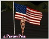 JeAmerican Flag Pose