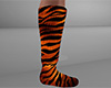 Orange Tiger Stripe Socks TALL (M)