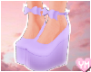 YM. Lilac Bow Shoes