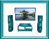 Television DVD in Teal