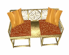gold double bench