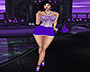 purple diamond dress