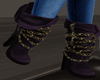 Leather Boots Plum v2