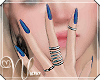& Nails *Blue + Rings