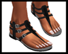 Ayda Black Sandals