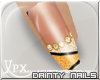 .xpx. Gold Diamond Nails