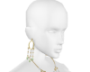 Green gold jewelry set