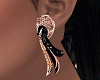 Gold Black Earring