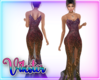 v shimmer gown