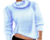 Lt Blu Cowl Neck Sweater