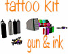 tattoo ink , gun kit