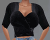 velvet black blouse