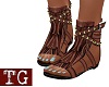 Brown Gladitaor Sandals