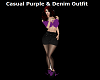 C/Purple Denim Outfit