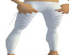 BN pantalon cuir white
