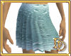 Wet Aqua Pleated Skirt