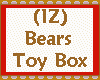 (IZ)  Bears Toy Box