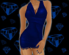SL Halter Dress Blue