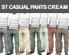 ST CASUAL PANTS CREAM