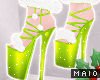 🅜SANTA: green heels