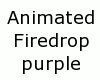 Animated firedrop purple
