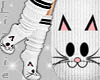 *L* Kitty Socks -White-