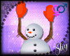 !PS Snowman Glove ORANGE